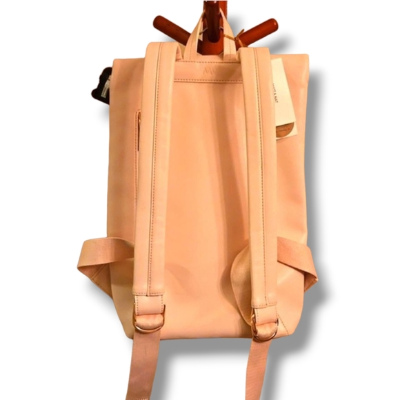 Matt & Nat NWT Colton Blossom Pink Faux Leather Backpack - Picture 5 of 12